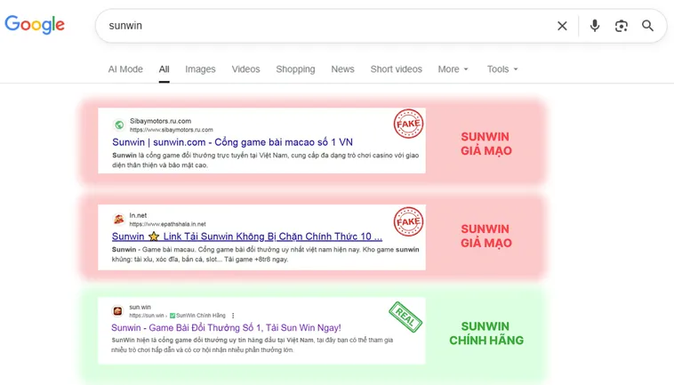 Dấu Hiệu Vàng Giúp Bạn Biết Đâu Là Website SunWin Chính Hãng 3 Trang chủ chính thức hiển thị đầy đủ tính năng và link chuẩn, còn trang giả thường thiếu mục chức năng hoặc dẫn đến link lạ.